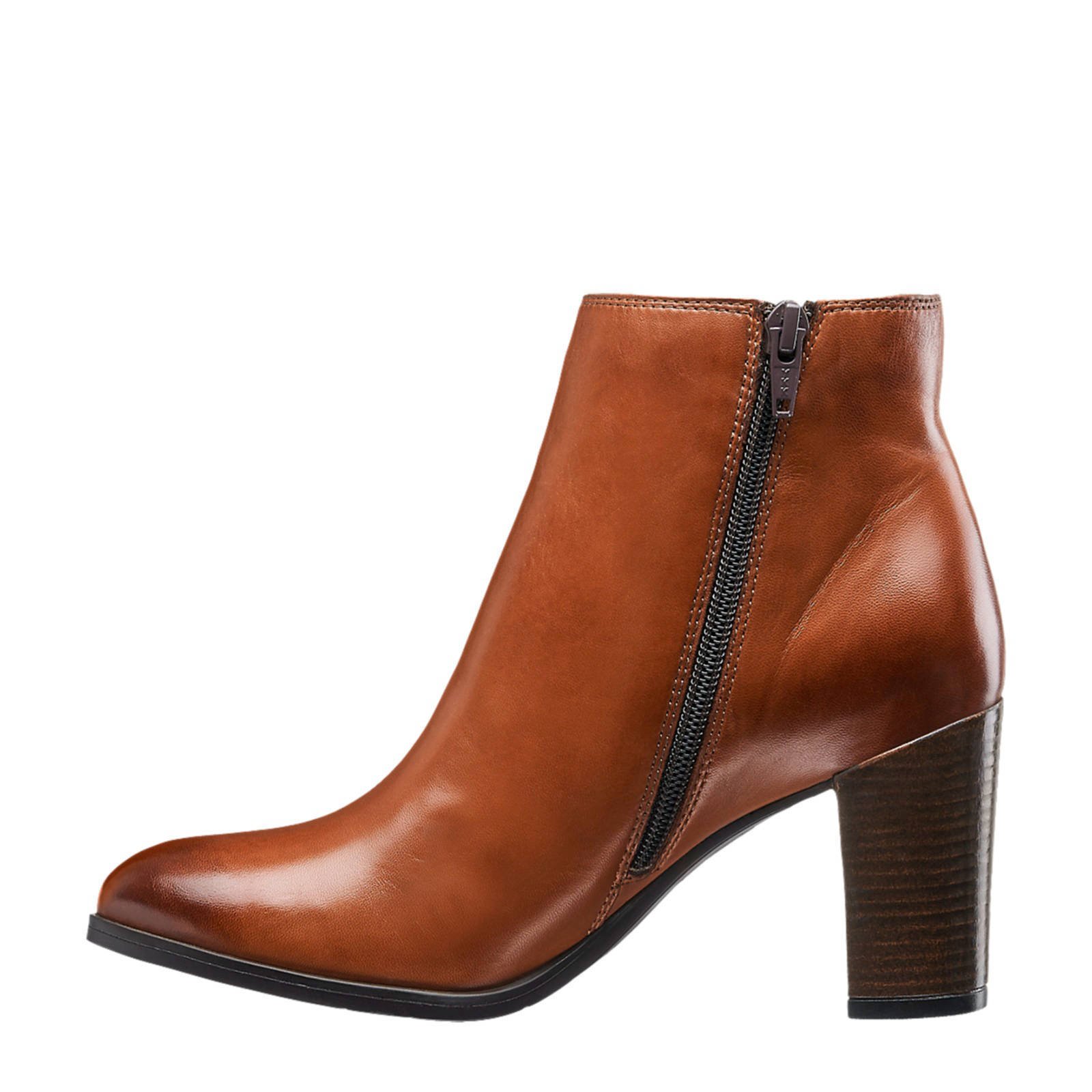 5th Avenue leren enkellaarzen cognac | wehkamp 5th Avenue leren enkellaarzen panterprint | wehkamp