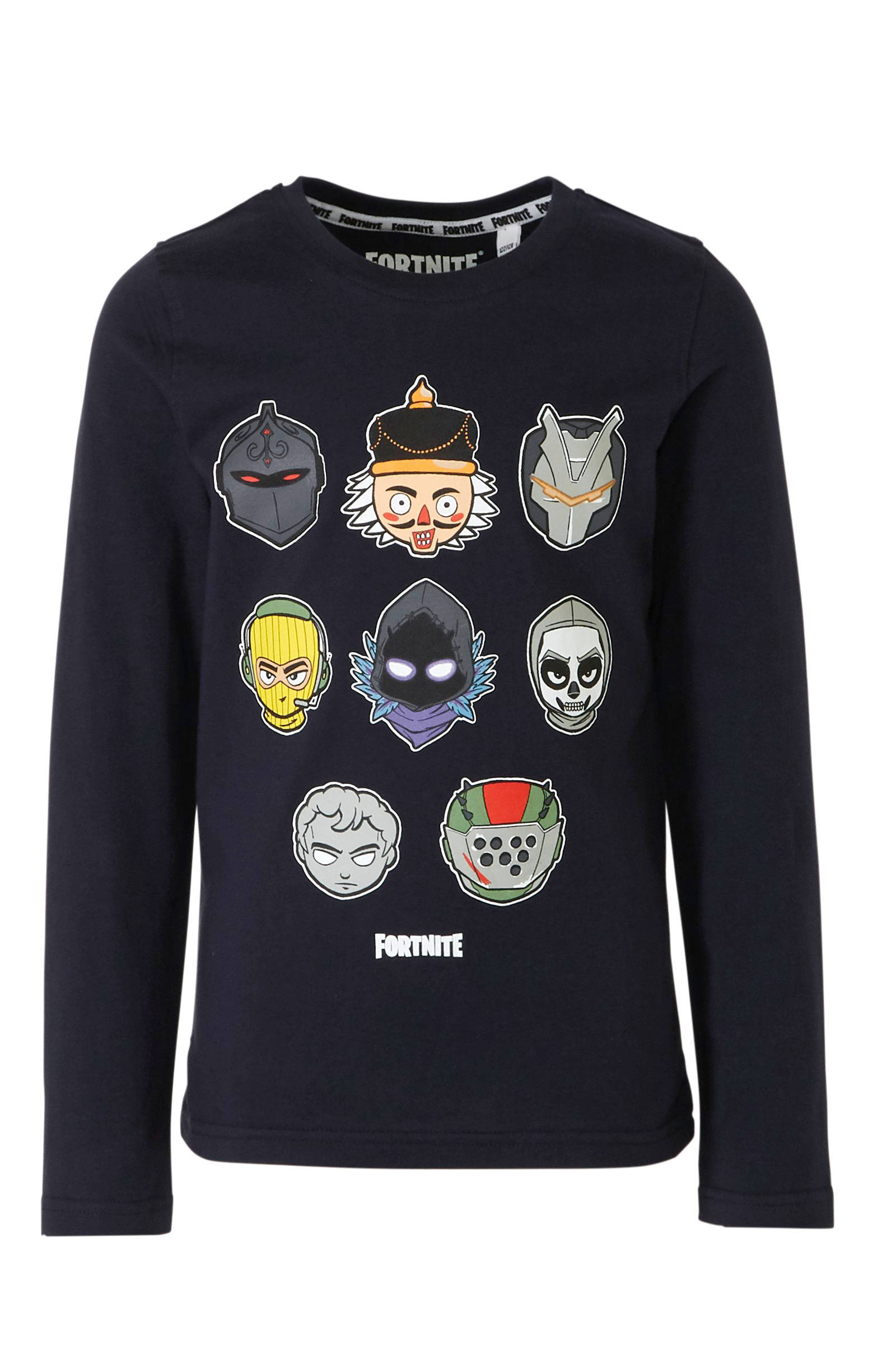C&A Here & There Fortnite longsleeve met printopdruk marine C&A Here & There Fortnite hoodie met printopdruk zwart | wehkamp