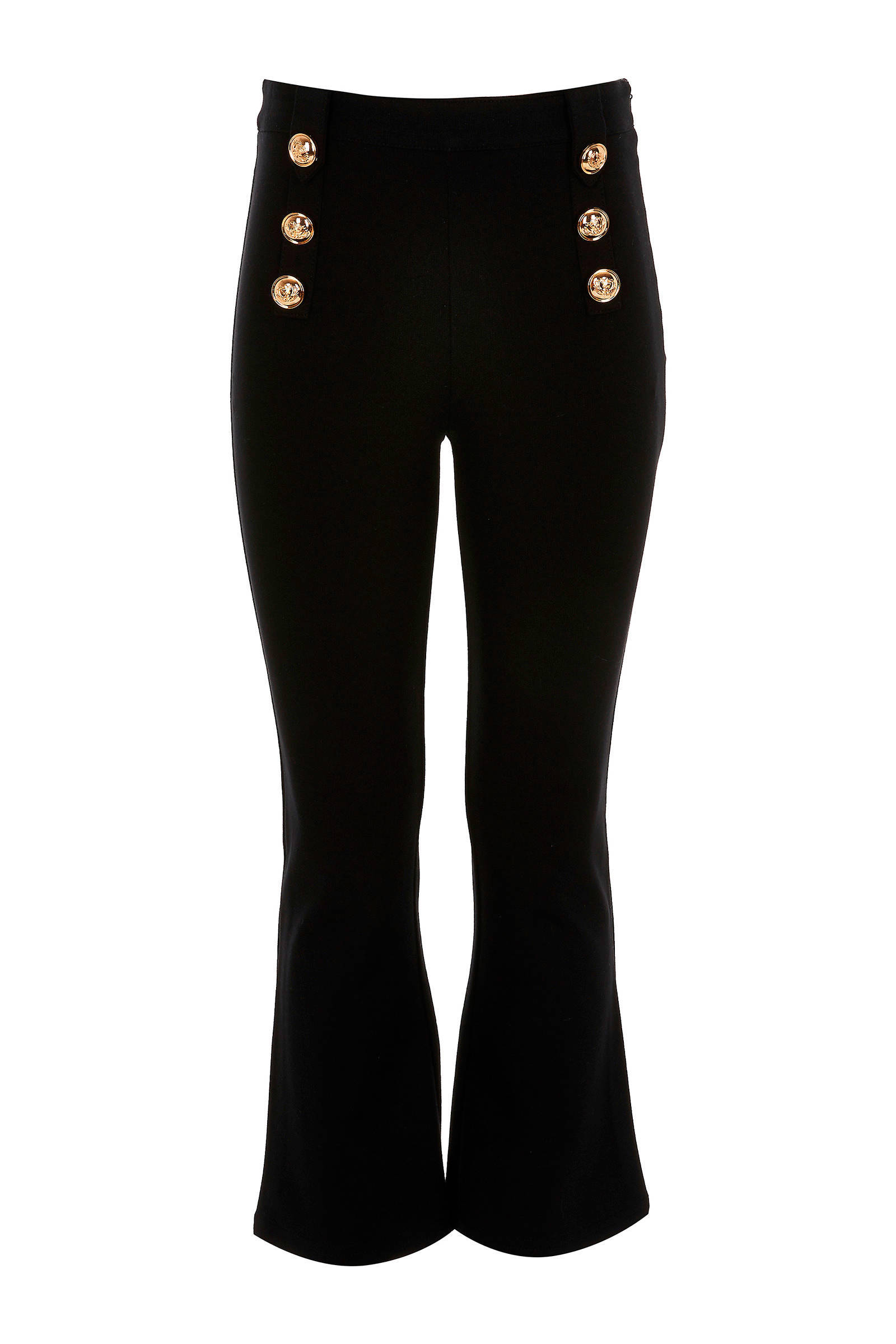 River Island high waist flared broek zwart | wehkamp