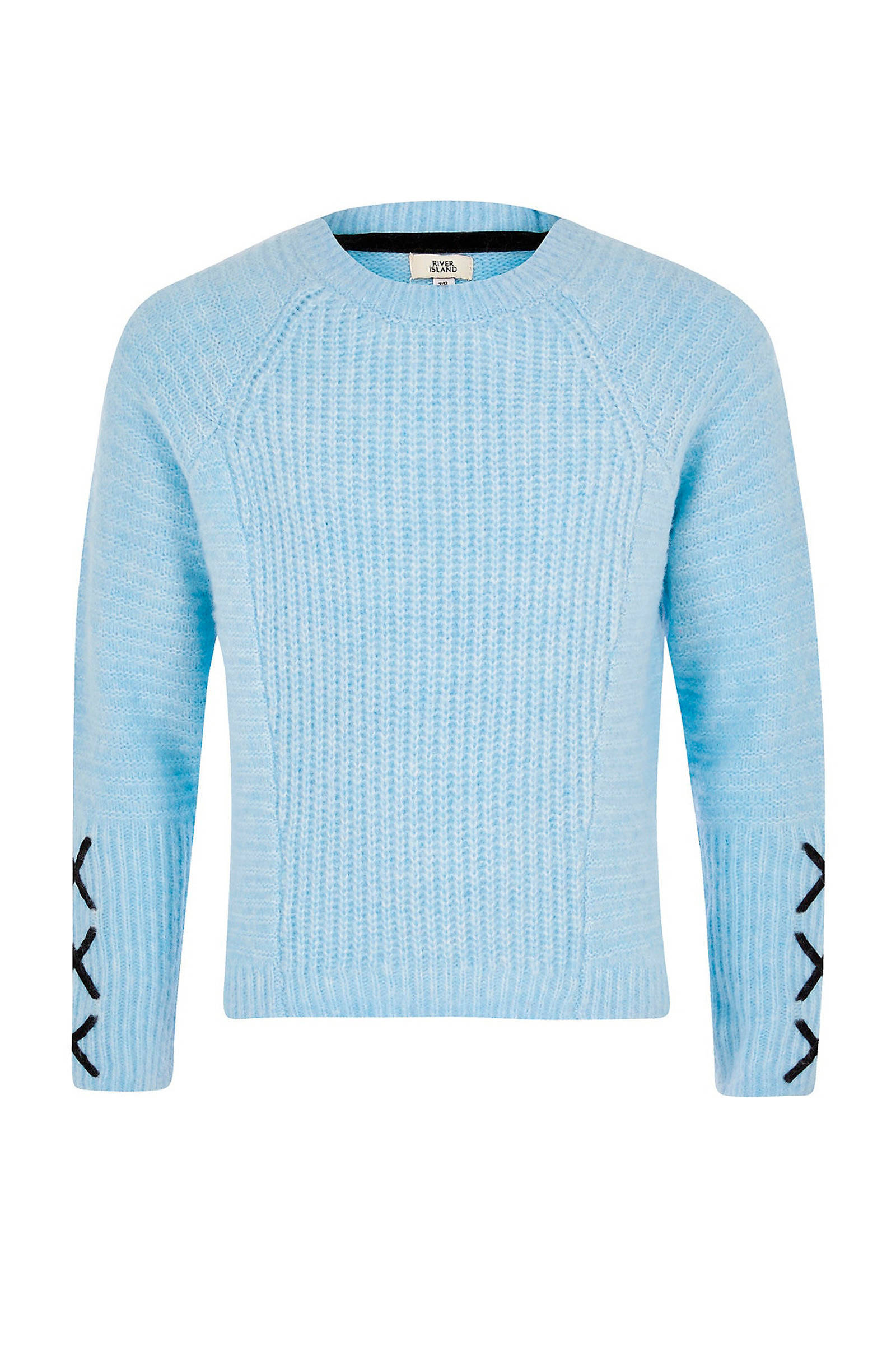 River Island gebreide trui lichtblauw | wehkamp River Island gebreide trui | wehkamp