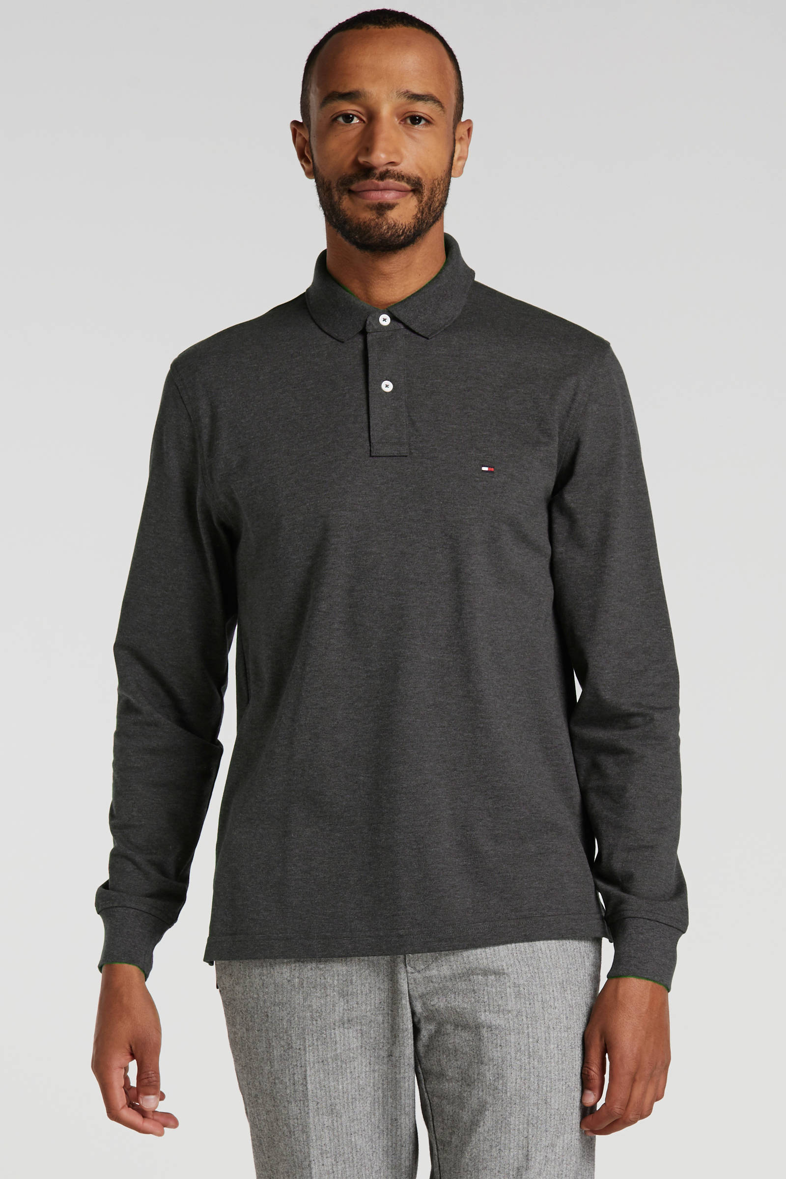 tommy hilfiger polo lange mouw