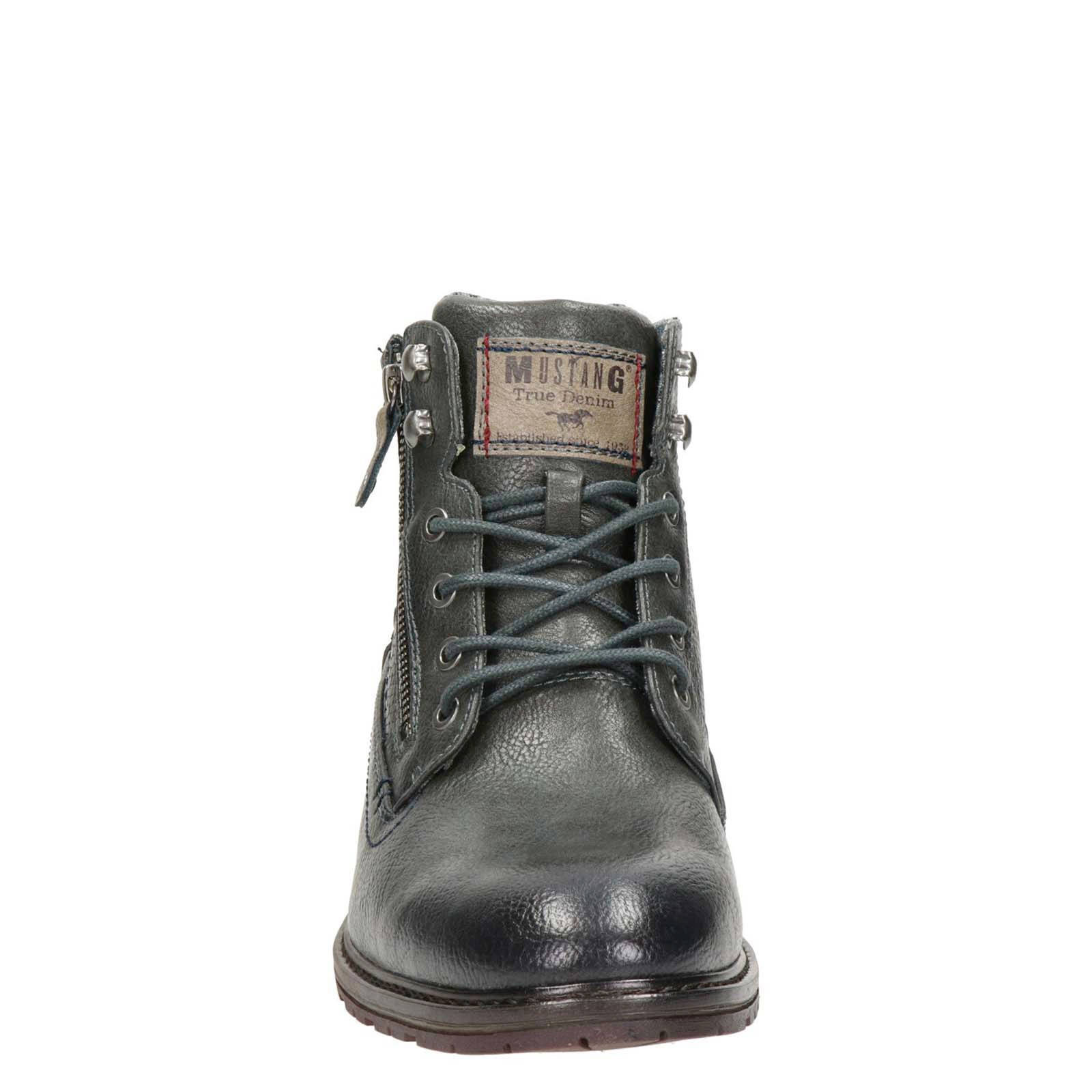 Mustang veterboots grijs | wehkamp