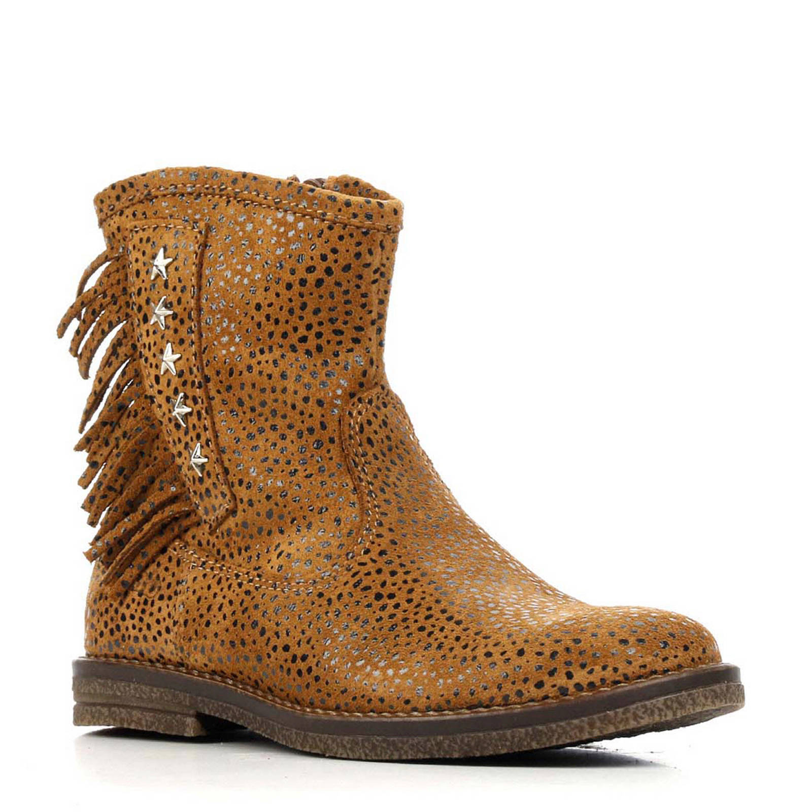 Develab 42534 suÃ¨de enkellaarzen cognac - Vindjeschoen.nl