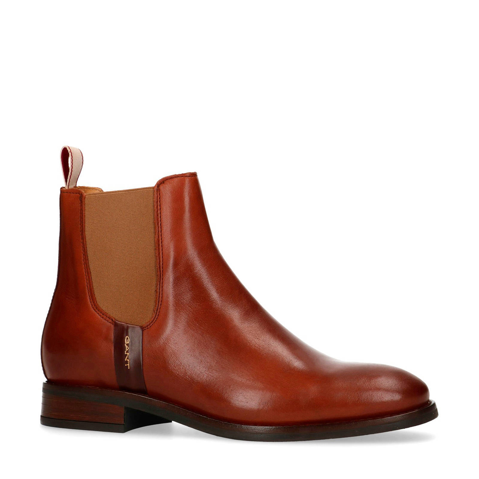 GANT leren chelsea boots cognac | wehkamp