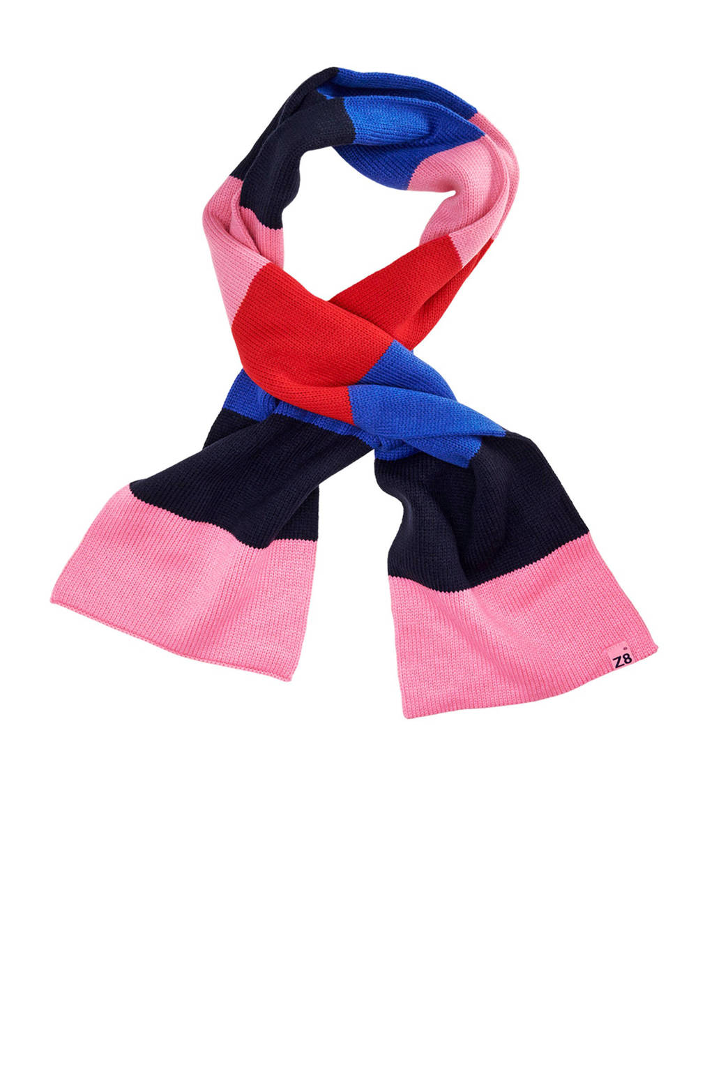 Z8 gestreepte sjaal Pippa, Roze