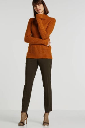straight fit bermuda Zophia groen