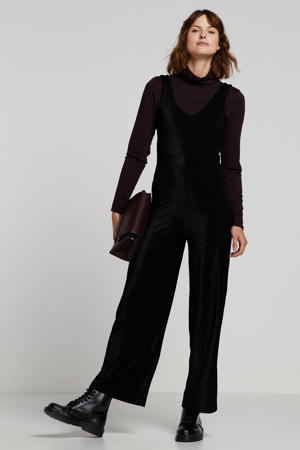corduroy jumpsuit Leela zwart
