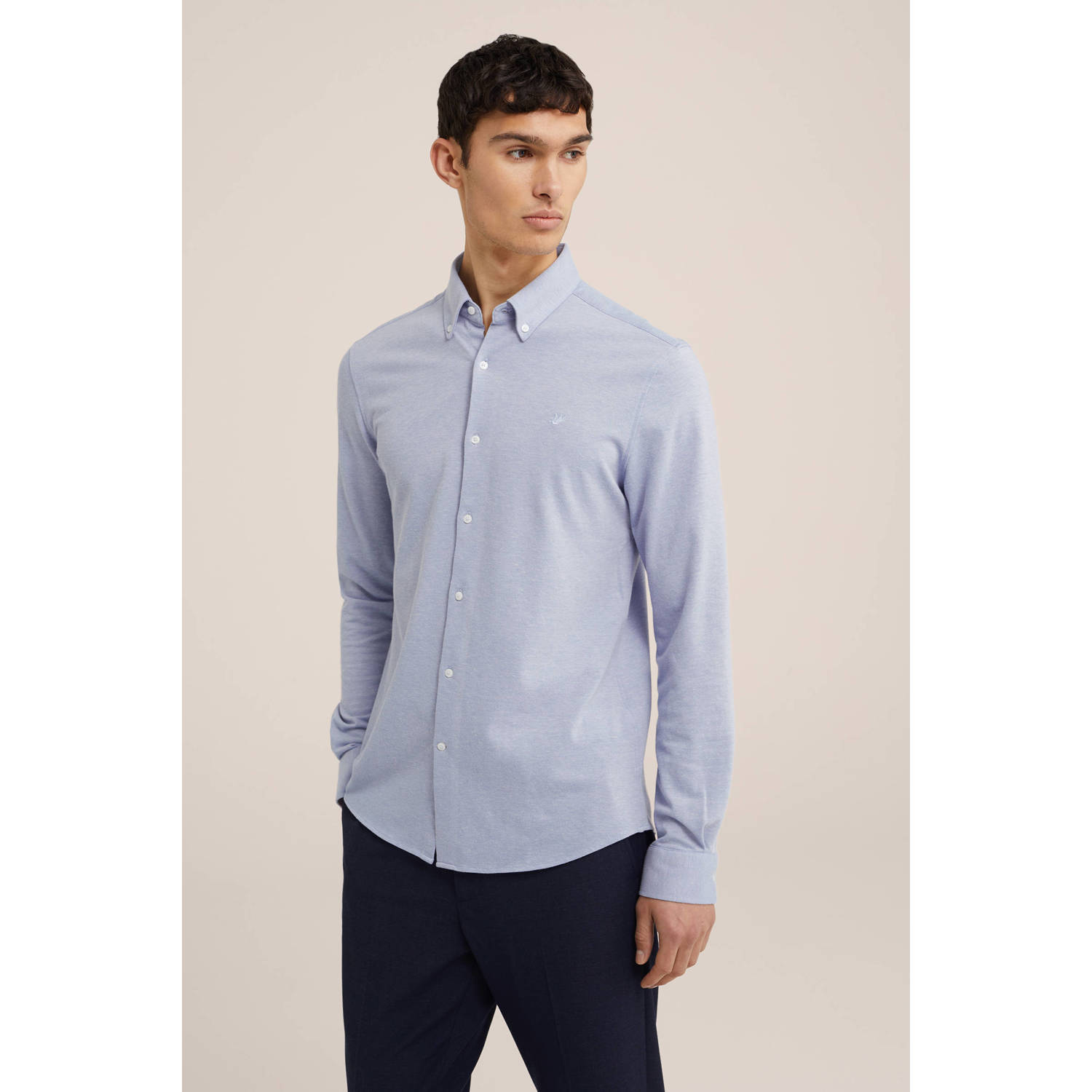 WE Fashion WE Fundamentals slim fit overhemd Saro