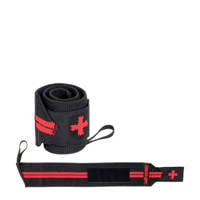 Harbinger Wrist Wraps - Red Line wrist wrap 18", Zwart/rood