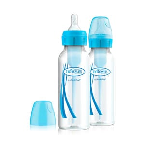 Options+ babyfles 250ml duo blauw
