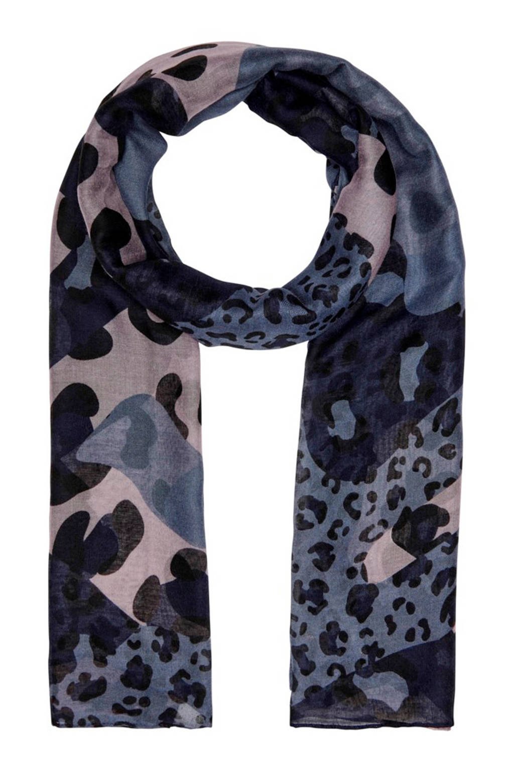 ONLY sjaal blauw, Donkerblauw