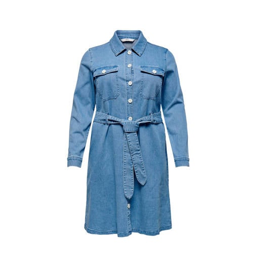 ONLY CARMAKOMA blousejurk donkerblauw ONLY CARMAKOMA blousejurk donkerblauw