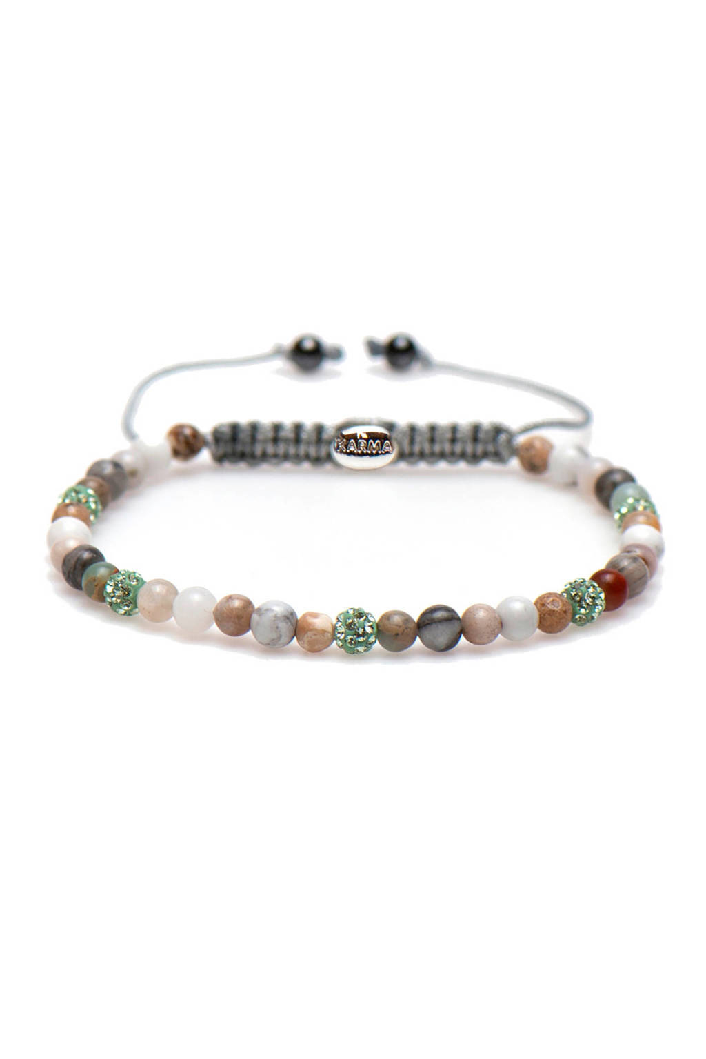 Karma zilveren armband 84336, Meerkleurig