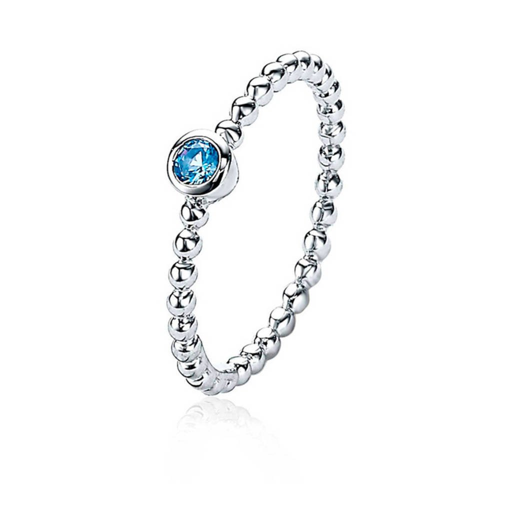 Zinzi ring ZIR1900 blauw/zilverkleurig, Zilverkleurig