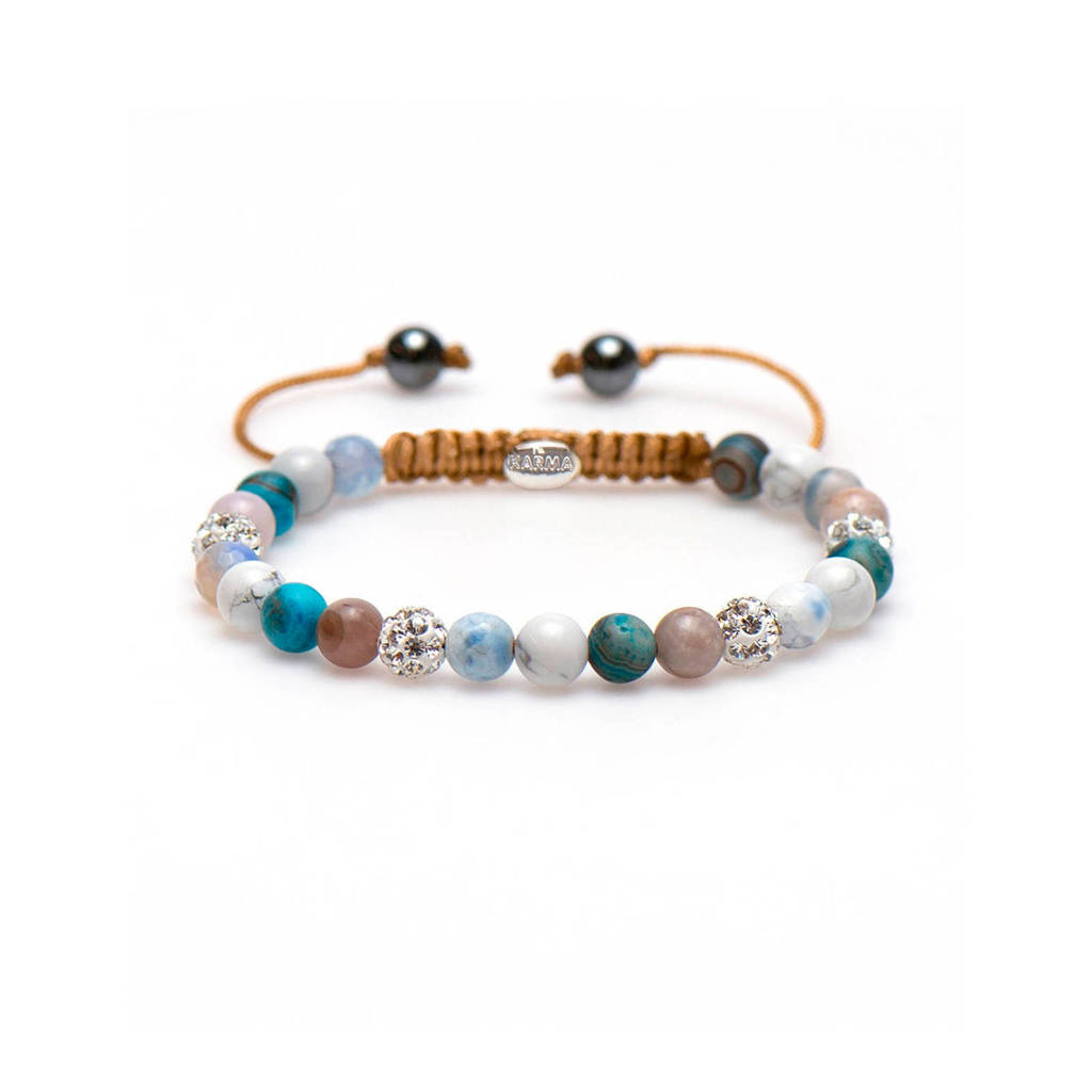 Karma zilveren armband 83434, Meerkleurig