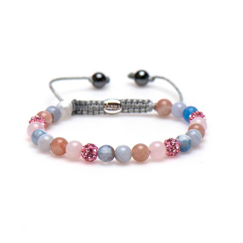 Karma zilveren armband 83406, Meerkleurig