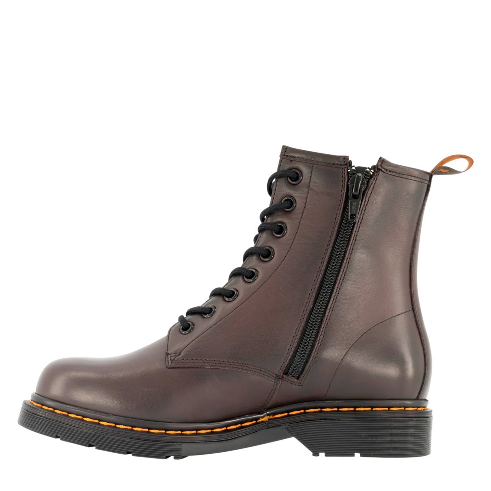 5th Avenue leren veterboots bordeauxrood | wehkamp