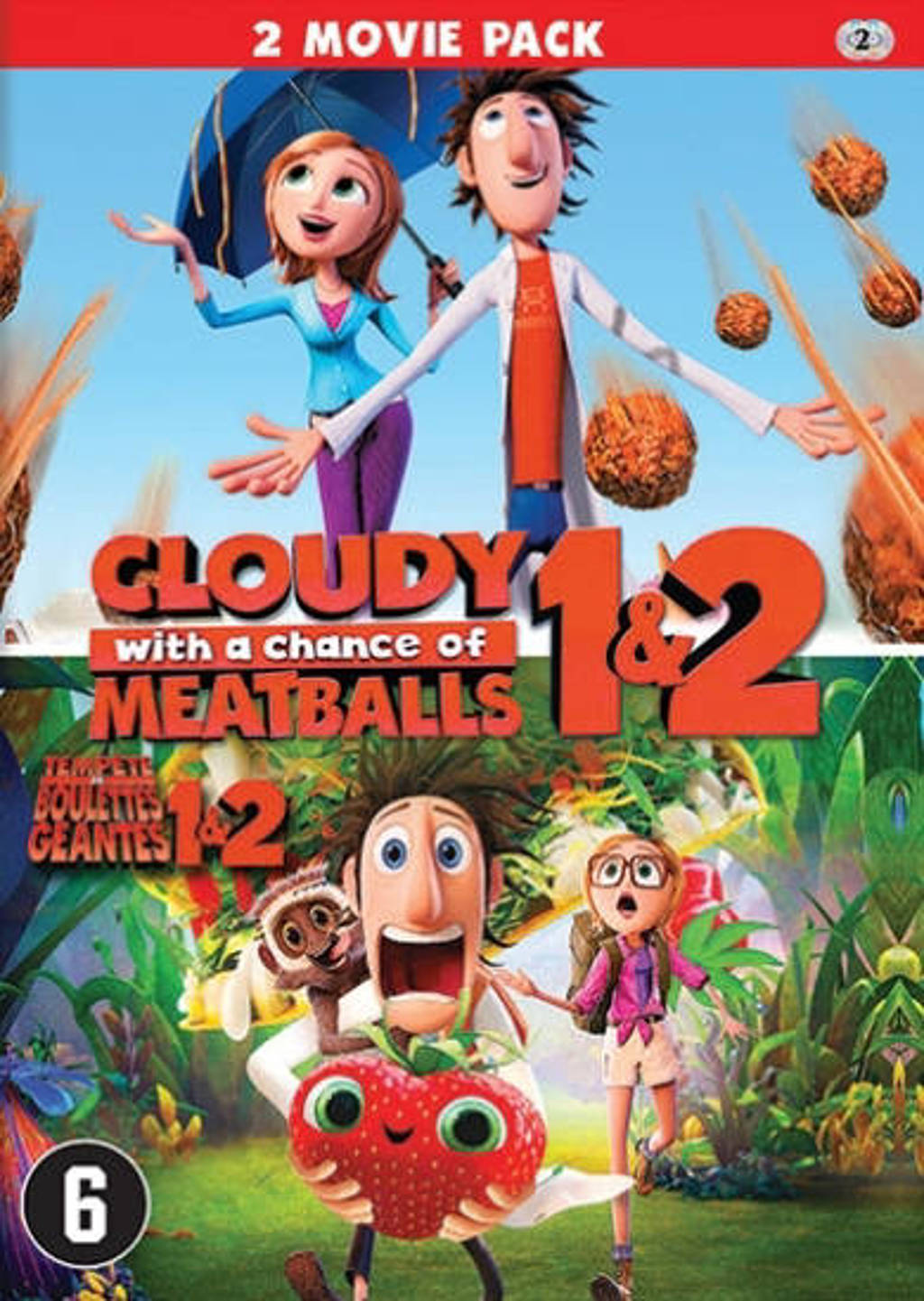 Cloudy with a chance of meatballs 1&2 (DVD)