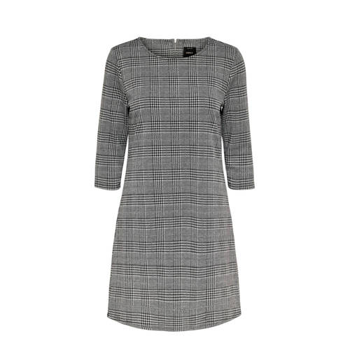 ONLY geruite jersey jurk zwart ONLY geruite jersey jurk zwart