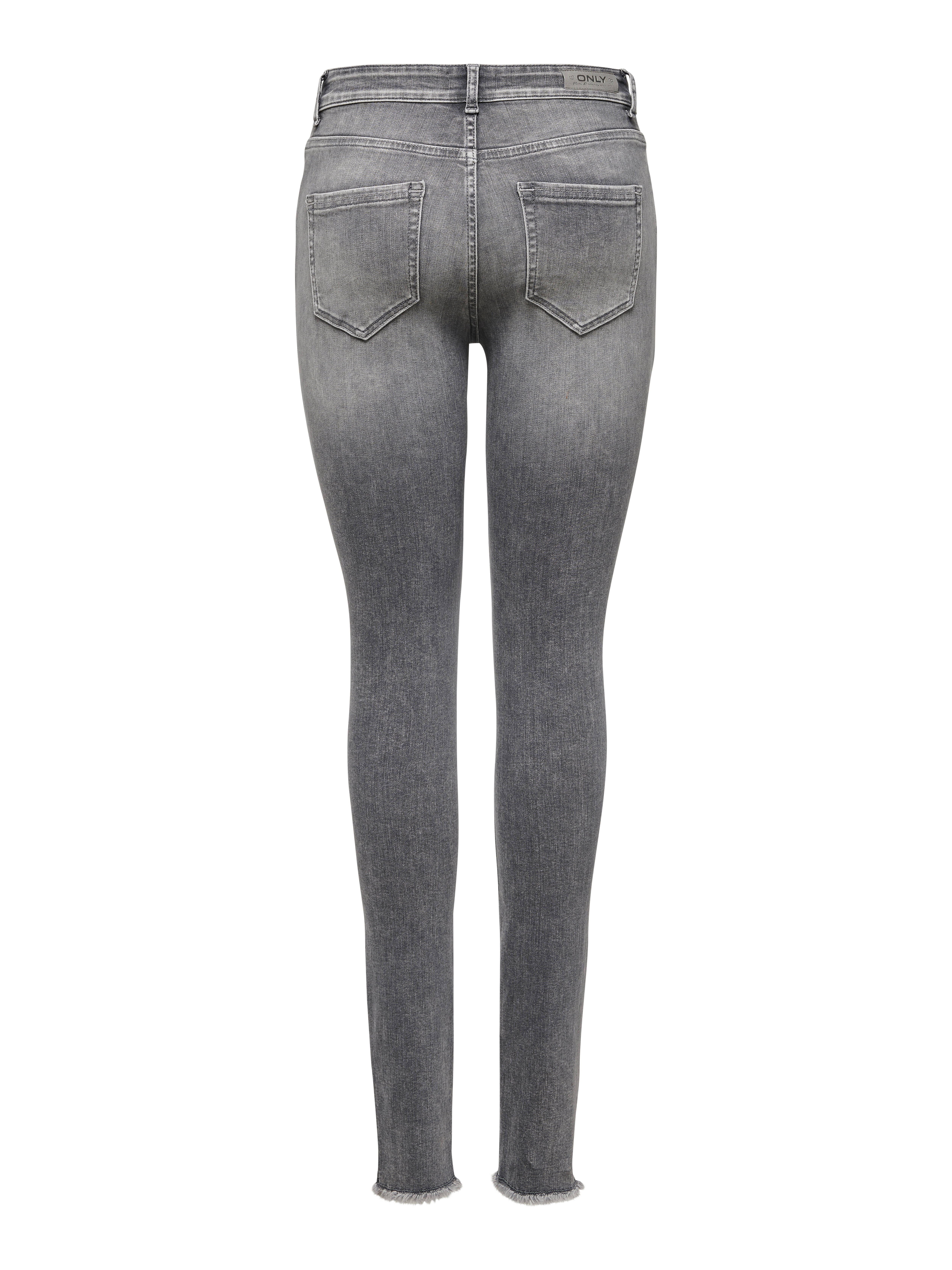 ONLY skinny jeans ONLBLUSH grey denim regular | wehkamp