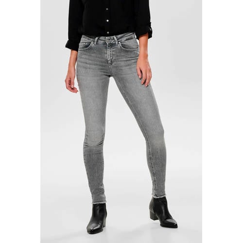 ONLY skinny jeans ONLBLUSH grey denim regular afbeelding