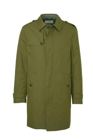 Men Casual trenchcoat groen
