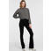 ONLY high waist flared jeans ONLROYAL black