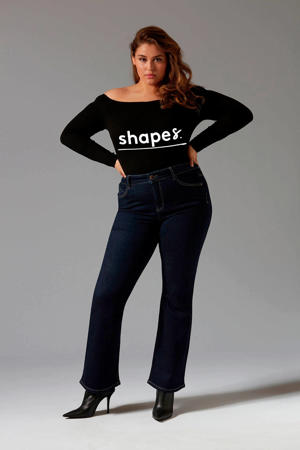 flared jeans dark denim