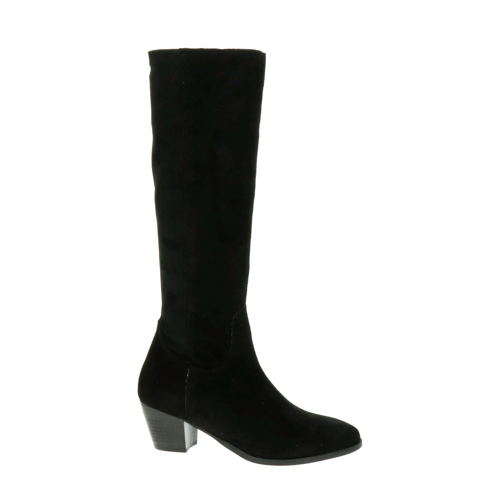 JJ Footwear Anston XS/S-schacht suède laarzen zwart | wehkamp