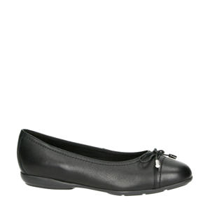 Annytah leren ballerina's zwart