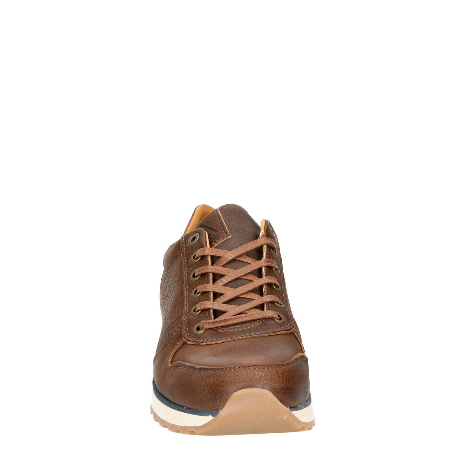 Gaastra Kean TMB leren sneakers bruin | wehkamp