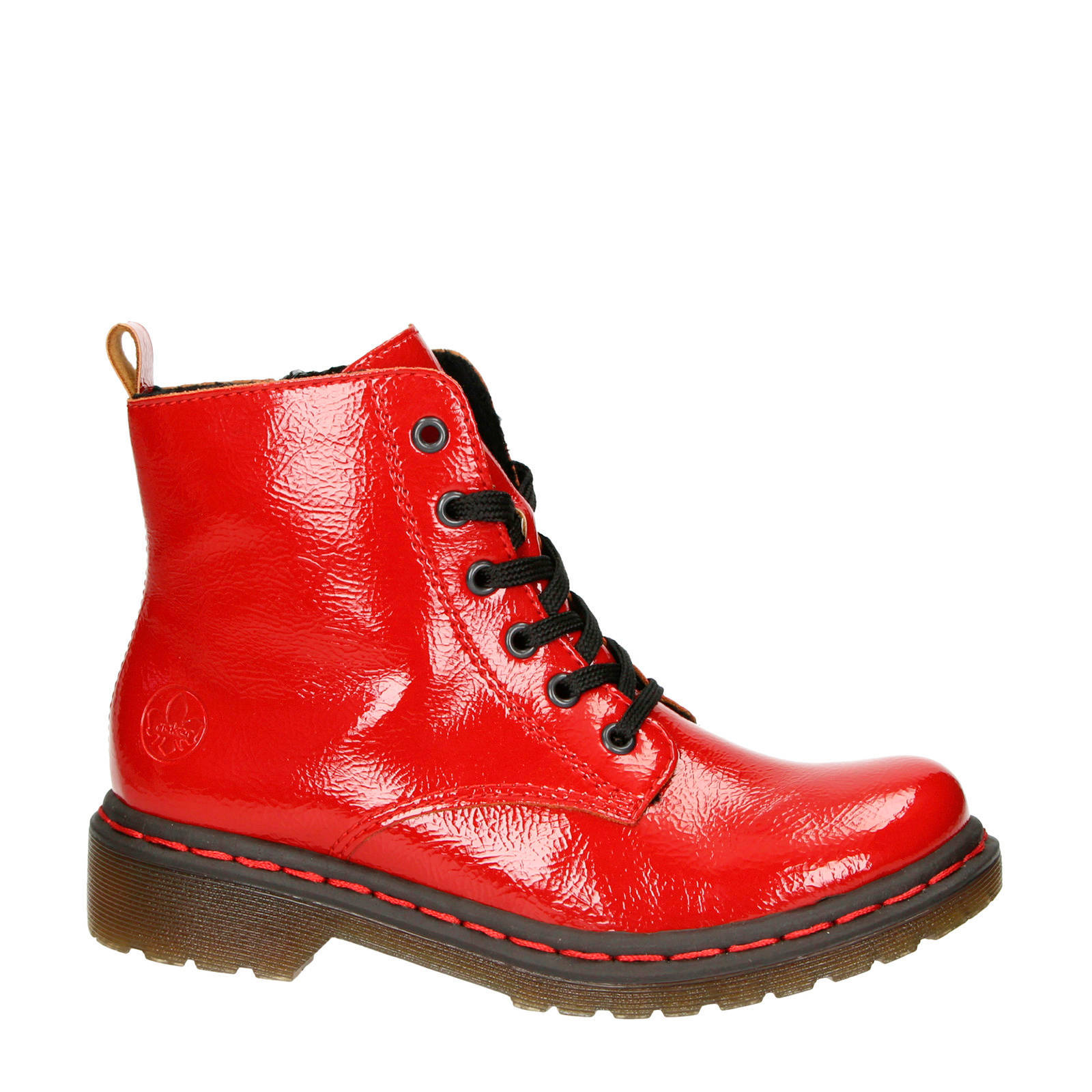 Rieker veterboots rood | wehkamp