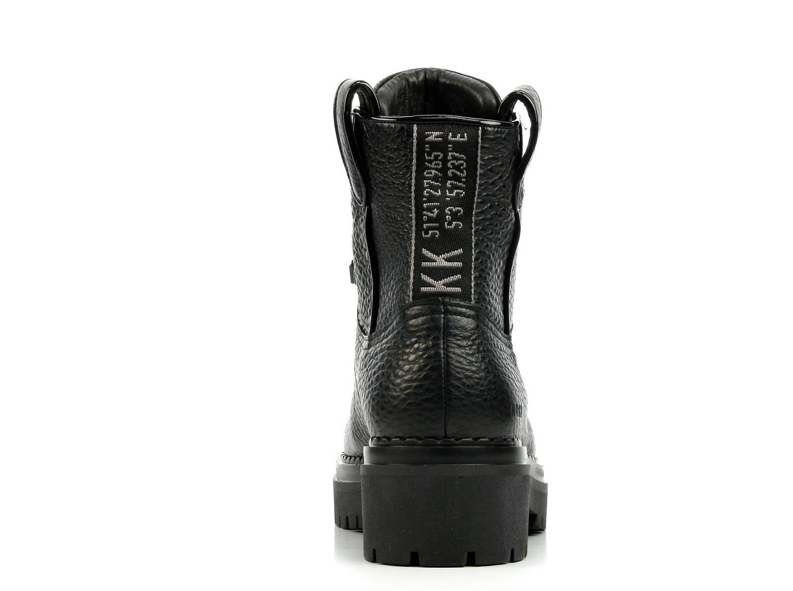 Fay Roma leren veterboots zwart