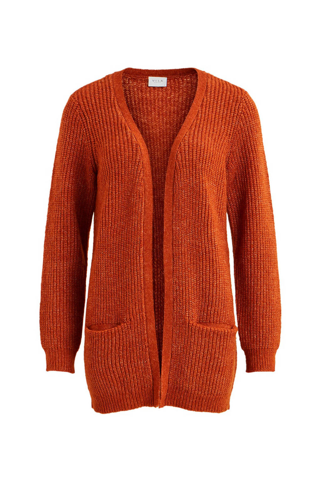 VILA gebreid vest bruin, Bruin