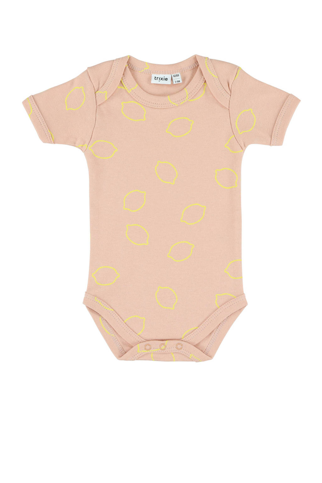 Trixie romper met korte mouwen lemon squash, Lemon Squash