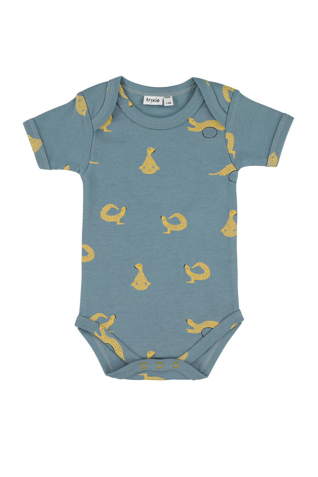 Trixie romper met korte mouwen whippy weasel, Whippy Weasel