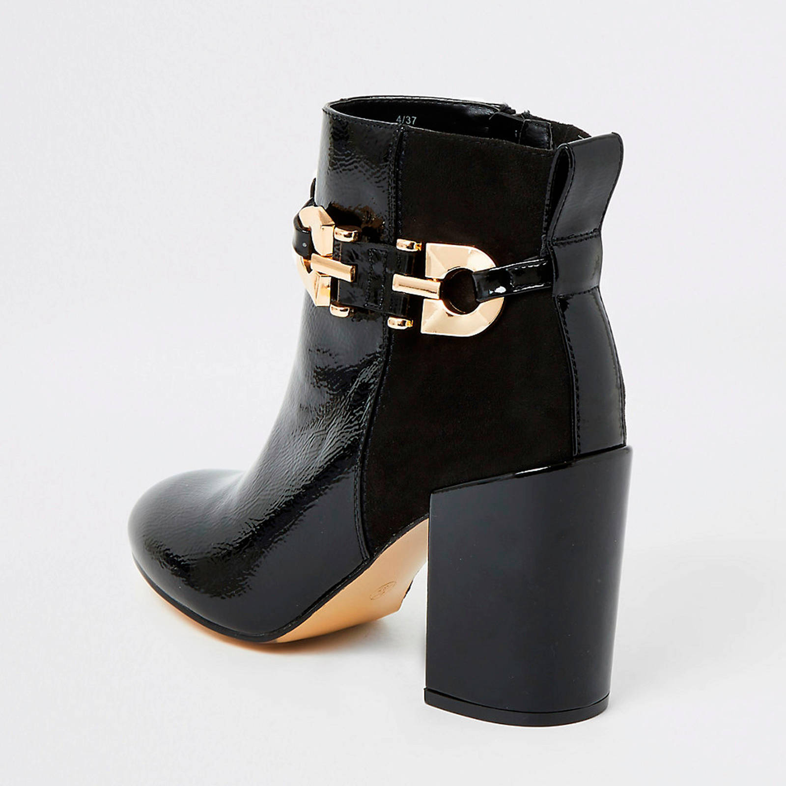 River Island enkellaarzen zwartgoud | wehkamp River Island enkellaarzen zwartgoud | wehkamp