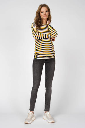 high waist skinny zwangerschapsjeans grijs
