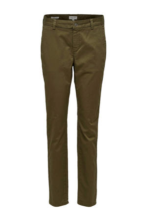 slim fit chino olijfgroen