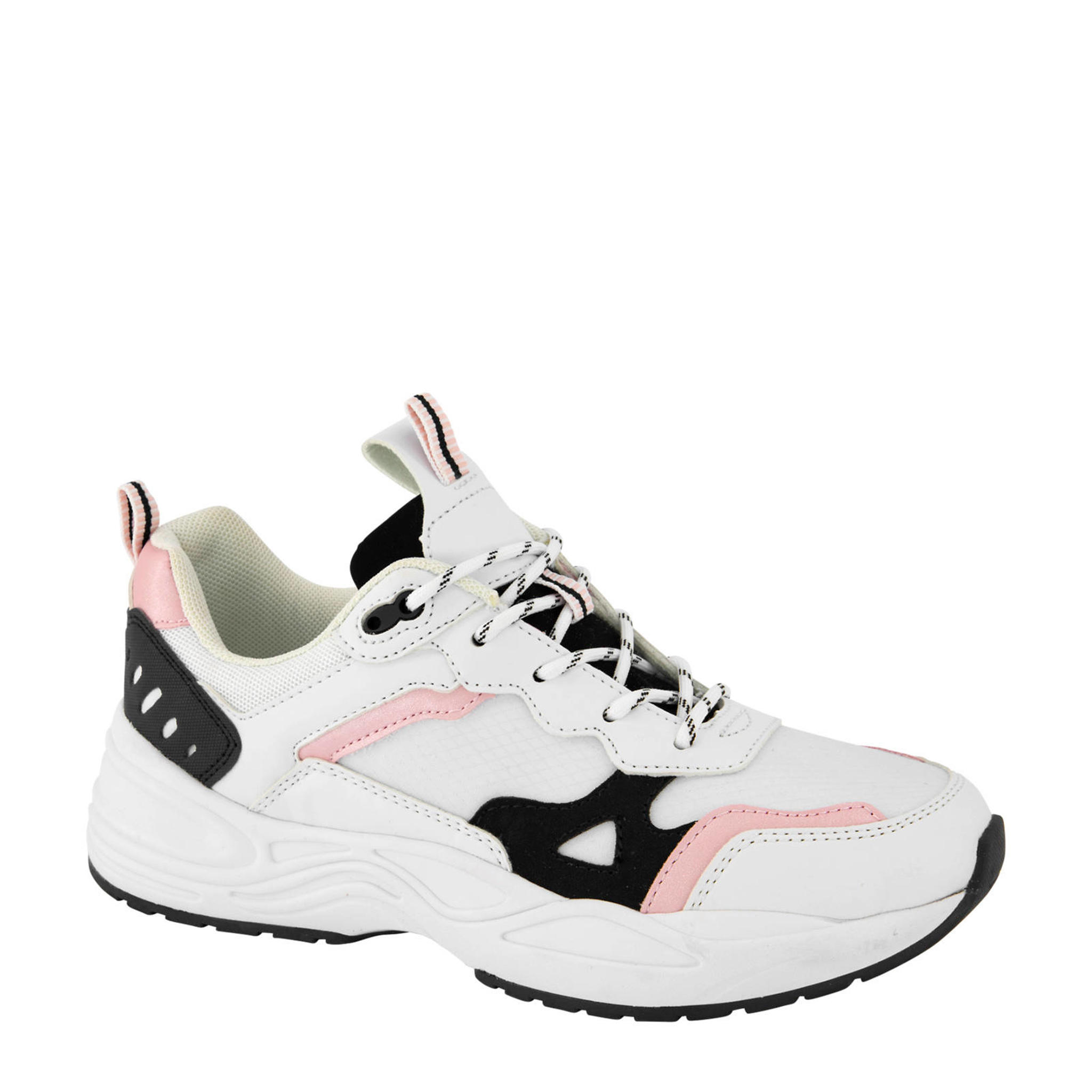 Graceland chunky sneakers wit/roze | wehkamp