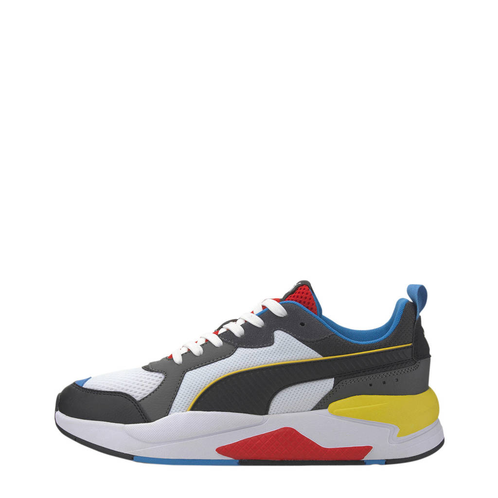 Puma sneakers wit/zwart/rood/geel wehkamp