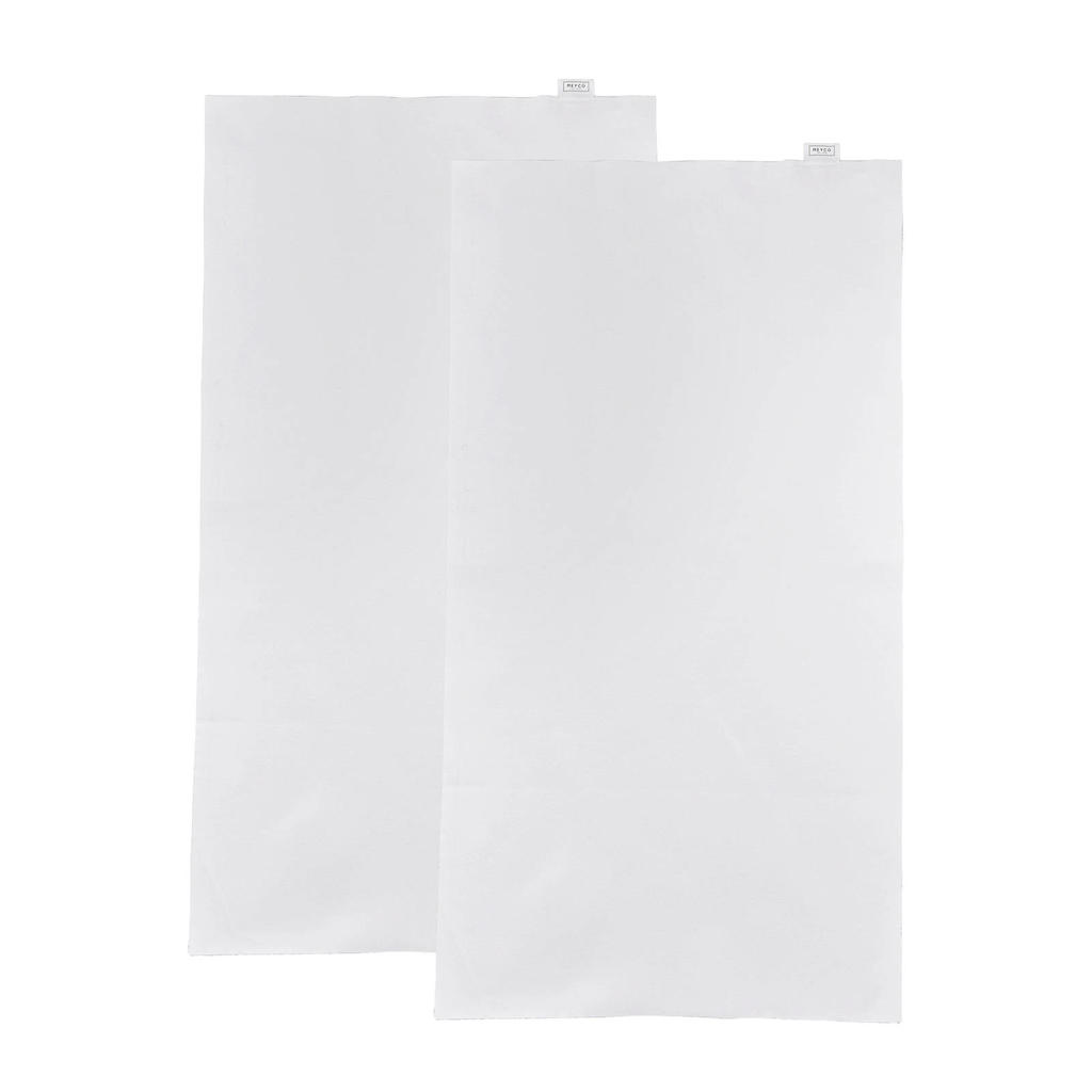 Meyco katoenen molton bedzeil 75x100 cm (set van 2)
