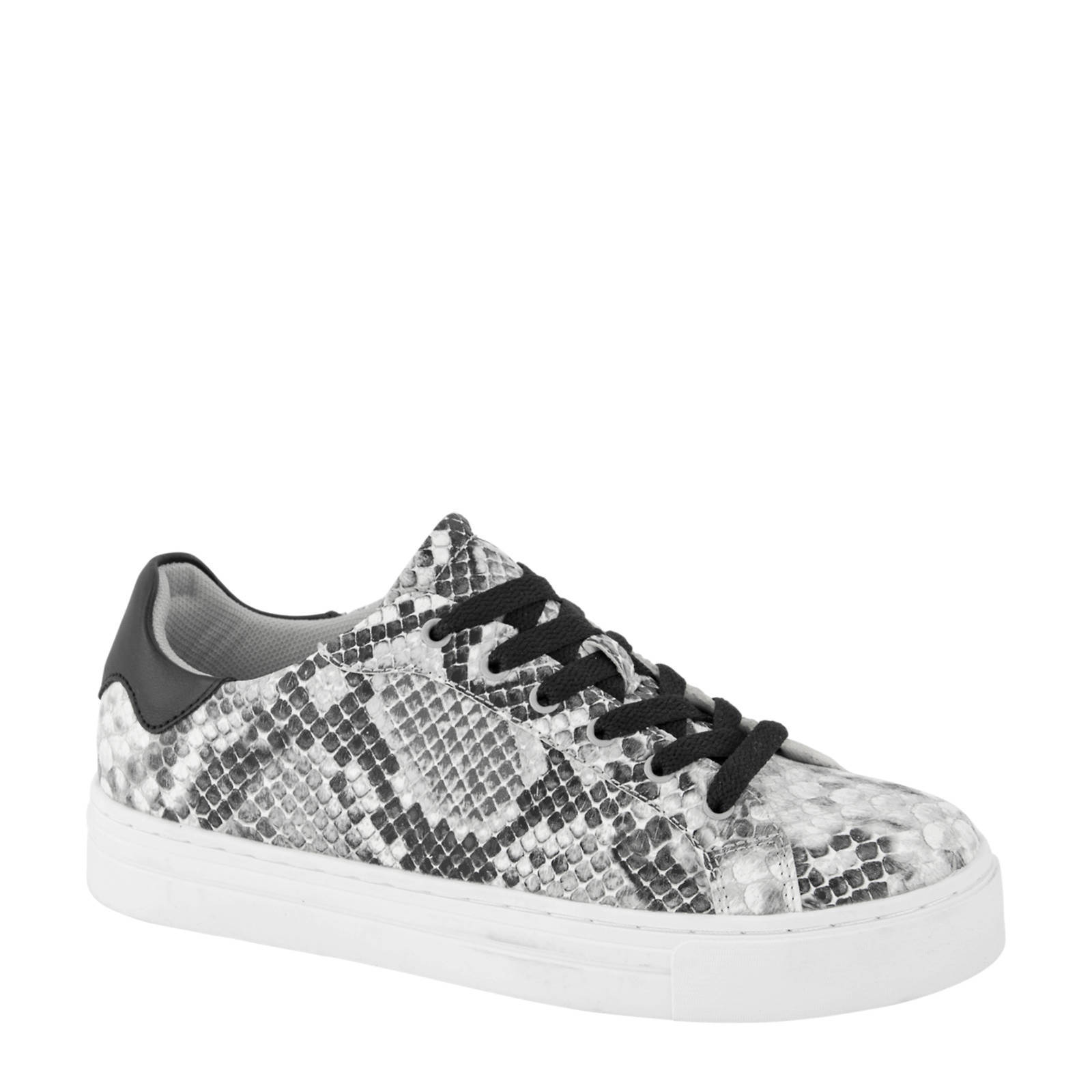 Graceland sneakers slangenprint grijs | wehkamp