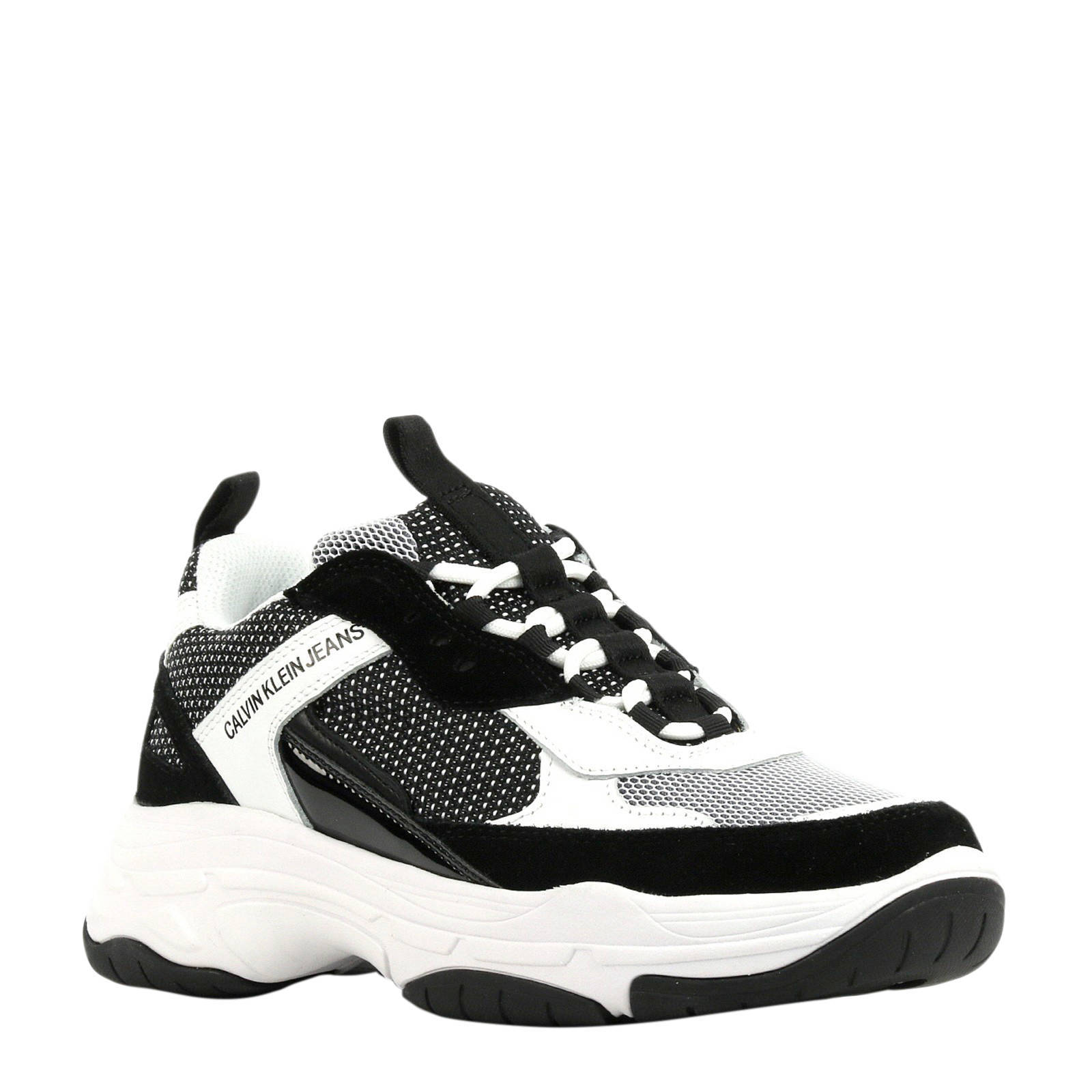 CALVIN KLEIN JEANS Maya chunky sneakers zwart/wit | wehkamp