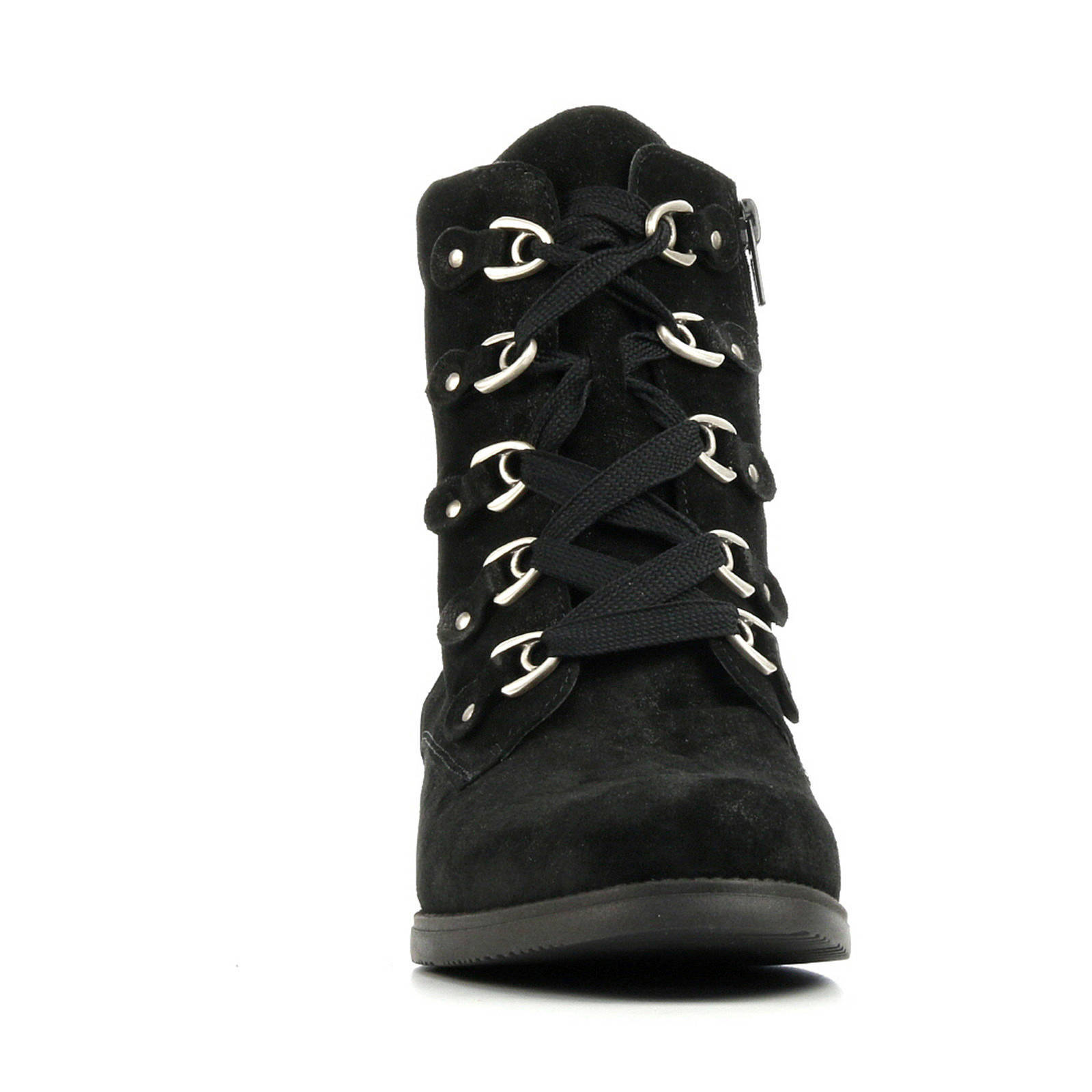 Waldlaufer 903814 leren veterboots zwart | wehkamp