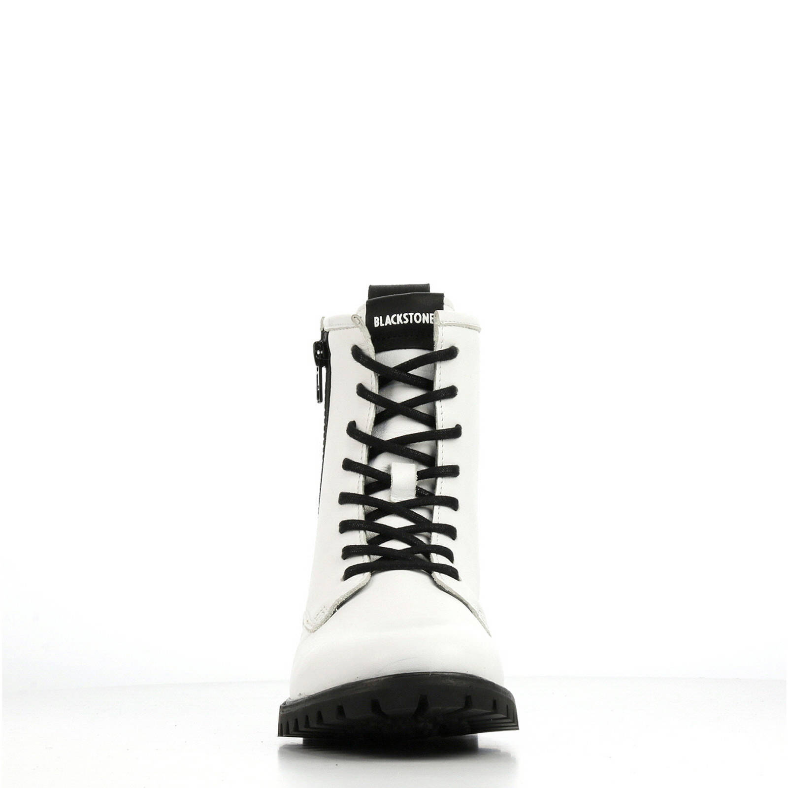 SI98 leren veterboots witzwart SI98 leren veterboots witzwart