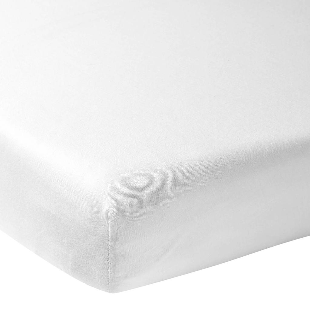 Meyco katoenen jersey hoeslaken co-sleeper 50x90 cm wit