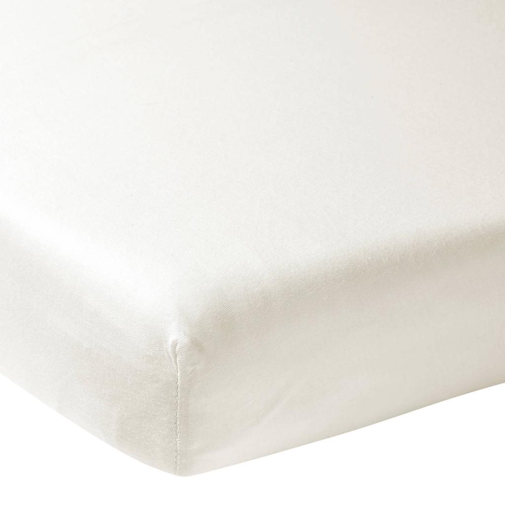 Meyco jersey hoeslaken boxmatras 75x95 cm offwhite