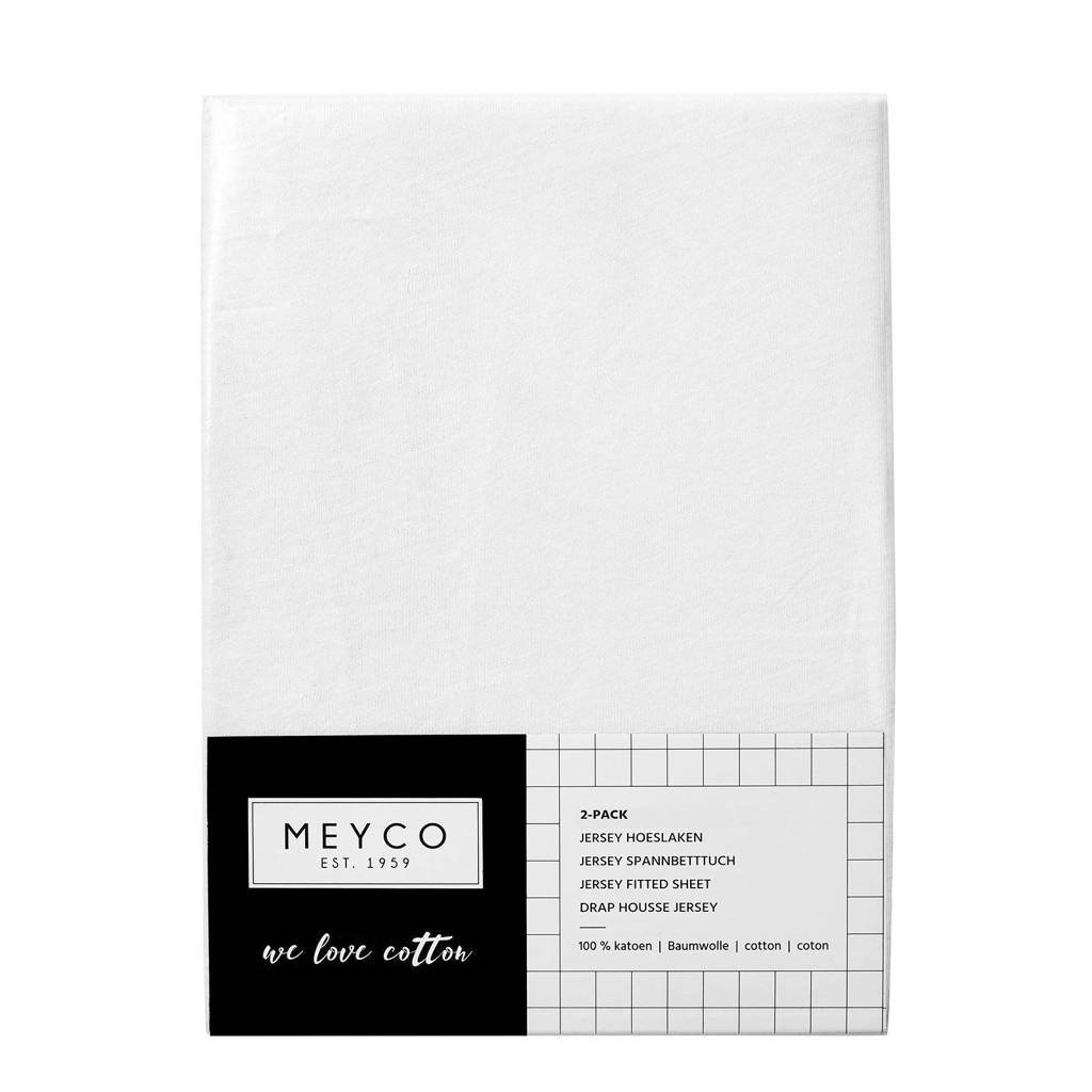 tapijt vasthouden Kabelbaan Meyco katoenen jersey hoeslaken co-sleeper 50x90 cm (set van 2) wit |  wehkamp