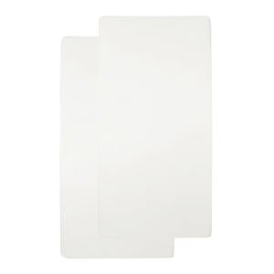 katoenen jersey hoeslaken wieg 40x80/90 cm (set van 2) offwhite